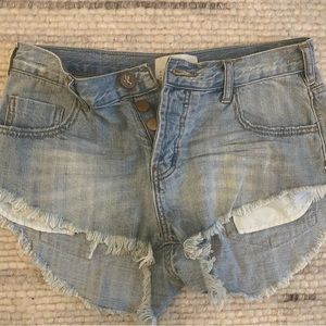 One teaspoon, denim short, high leg